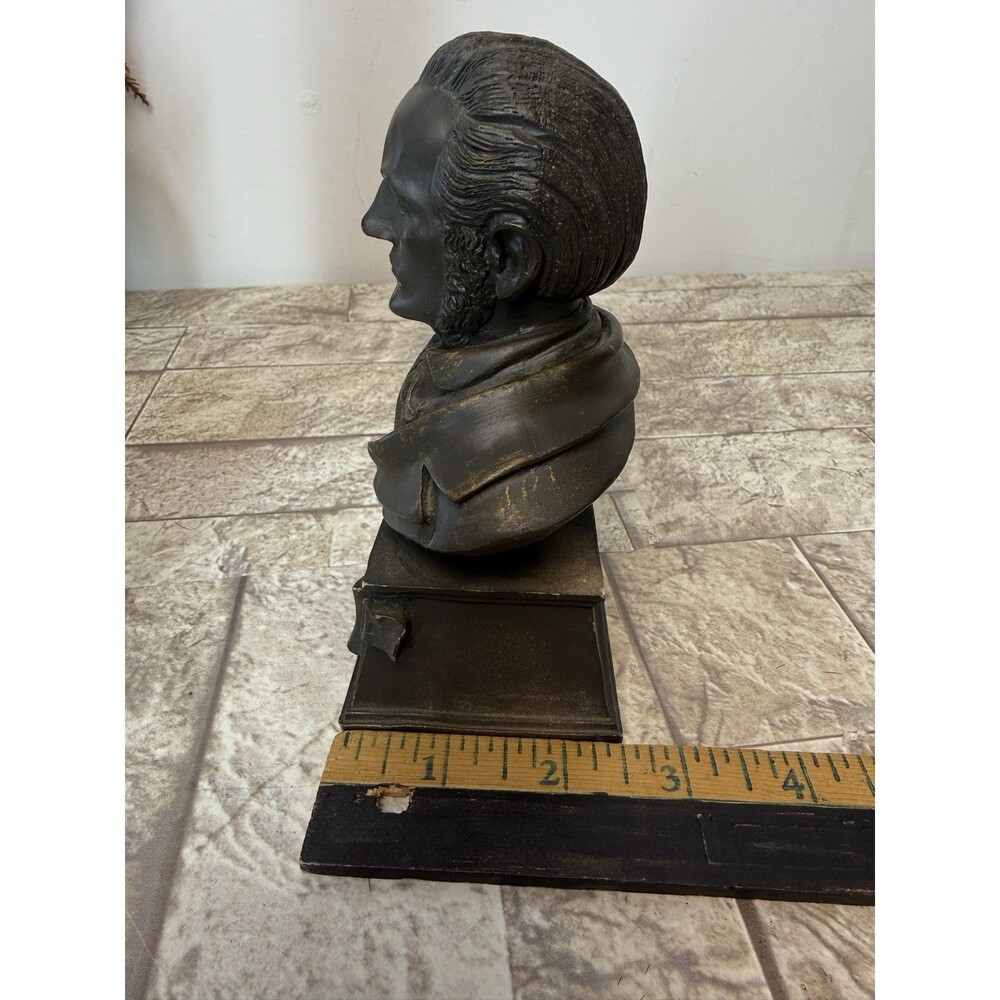 Vintage Richard Wagner Bust Sculpture German Composer Statue Decor READ - Picture 11 of 13